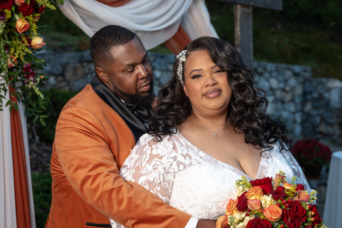Shenandoah mountain wedding portrait